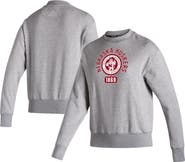 adidas Women's adidas Heathered Gray Nebraska Huskers Vintage Circle Pullover Sweatshirt