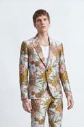 Twisted Tailor Hirshfield Slim Fit Floral Suit Jacket
