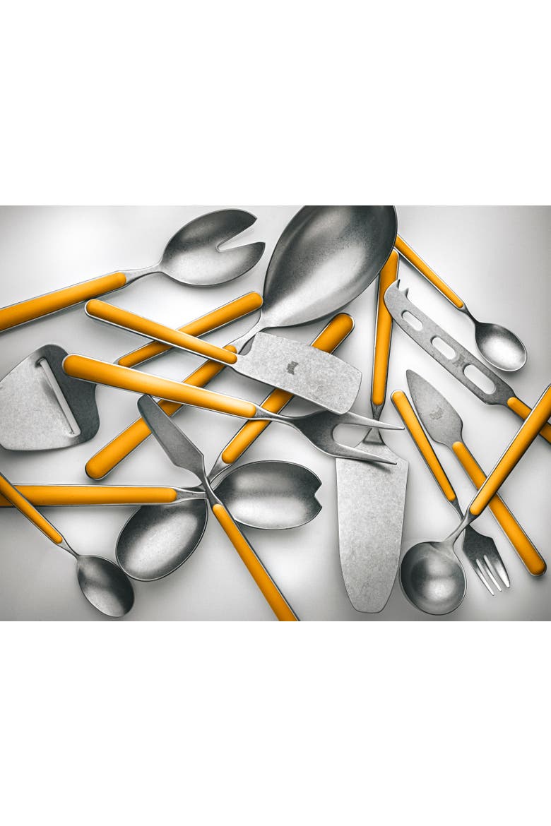 Fantasia Pewter Salad Serving Set - 2 Pieces, Alternate, color, Mustard