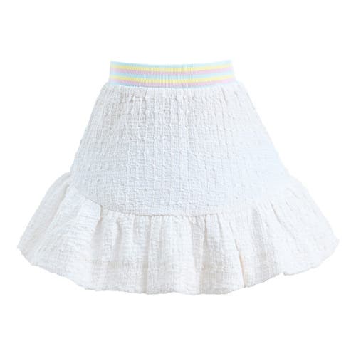 Mimi Tutu Bouclé Skirt And Top Set In White