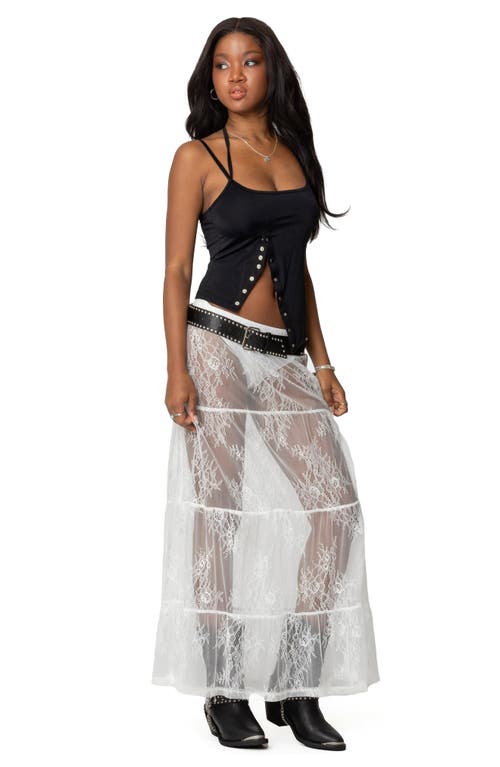 Edikted Berlin Asymmetric Split Front Camisole In Black