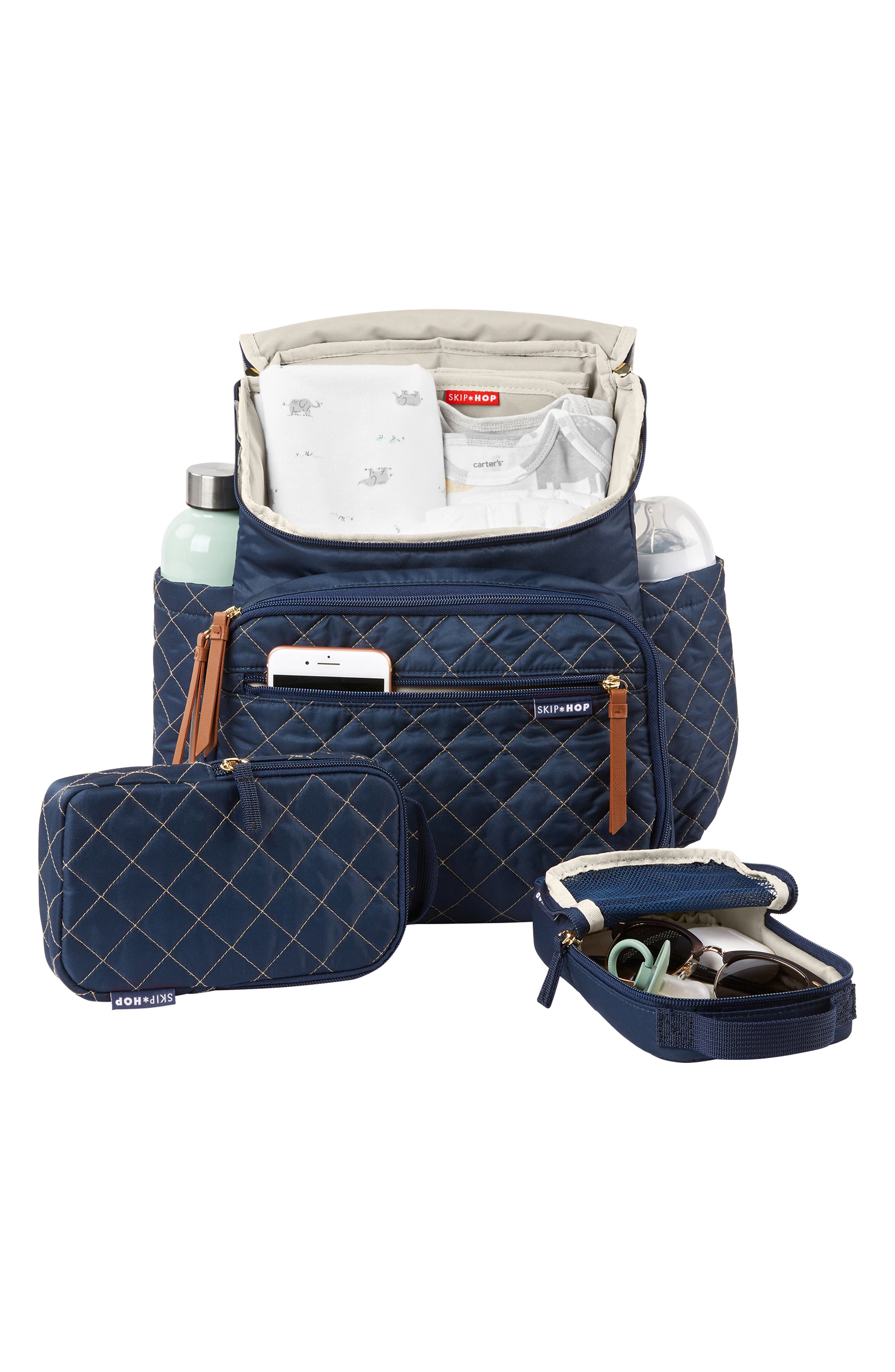 Skip Hop Forma Diaper Backpack, Alternate, color, Navy