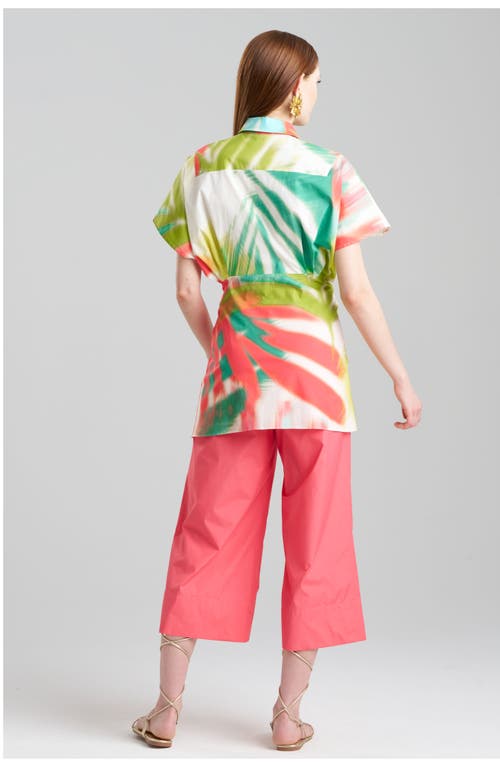 Natori Usami Kimono Wrap Shirt In Multi