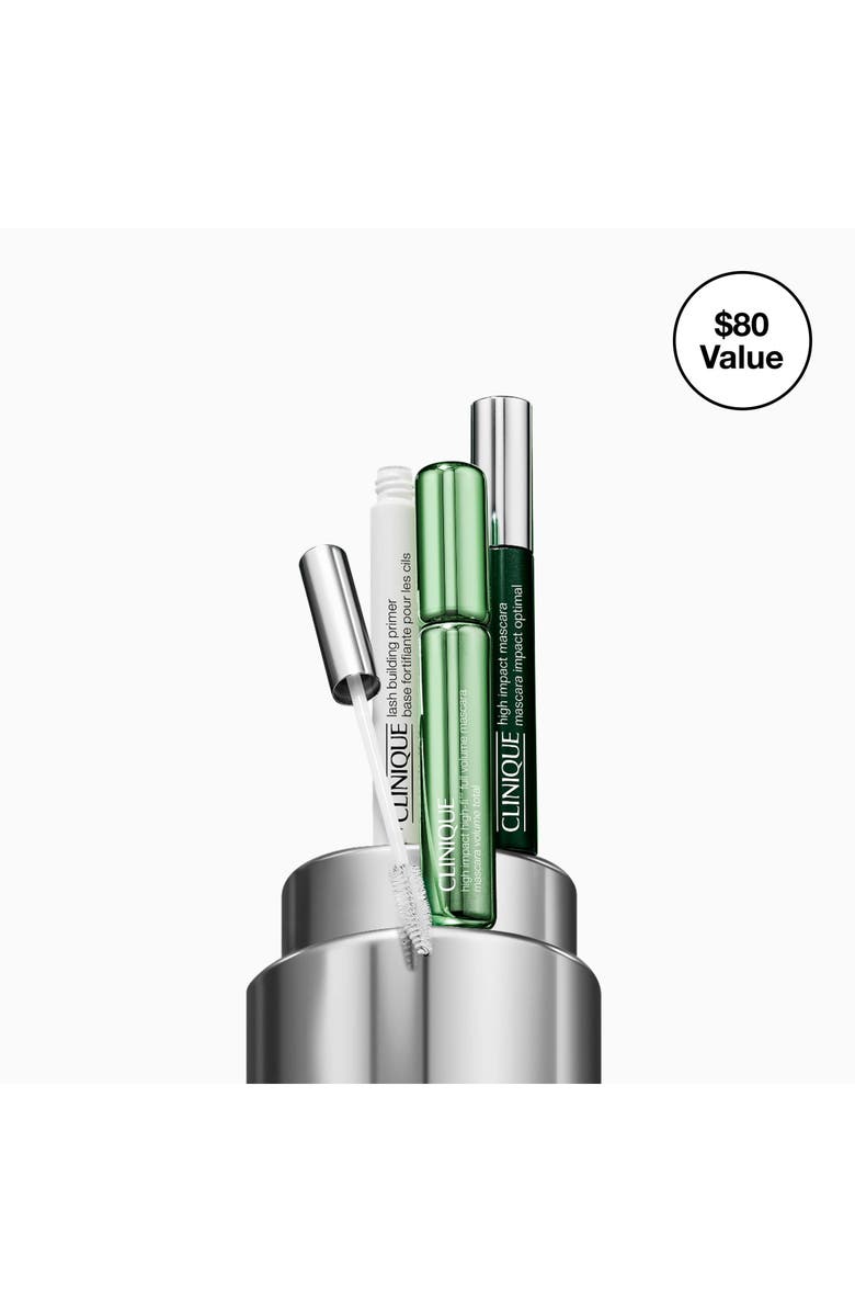 Clinique High Impact Lashes: Mascara & Lash Primer Gift Set $80 Value, Alternate, color,