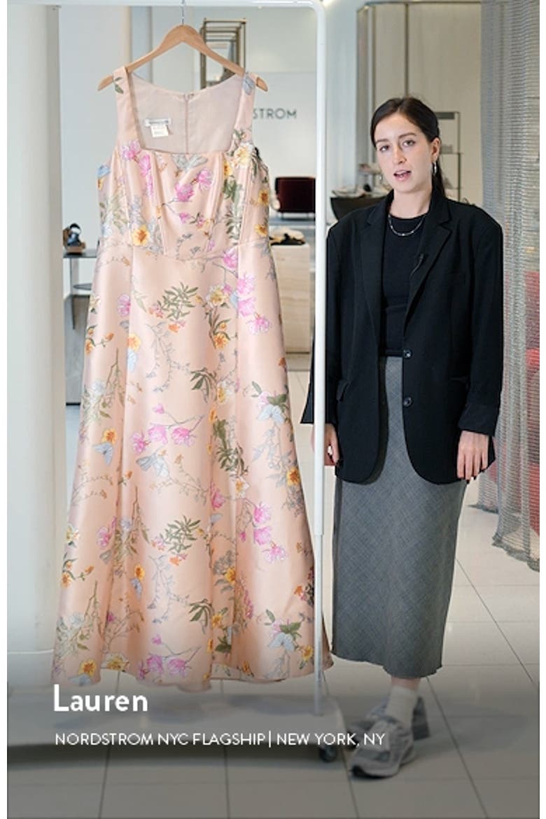 Floral Corset Satin Gown video