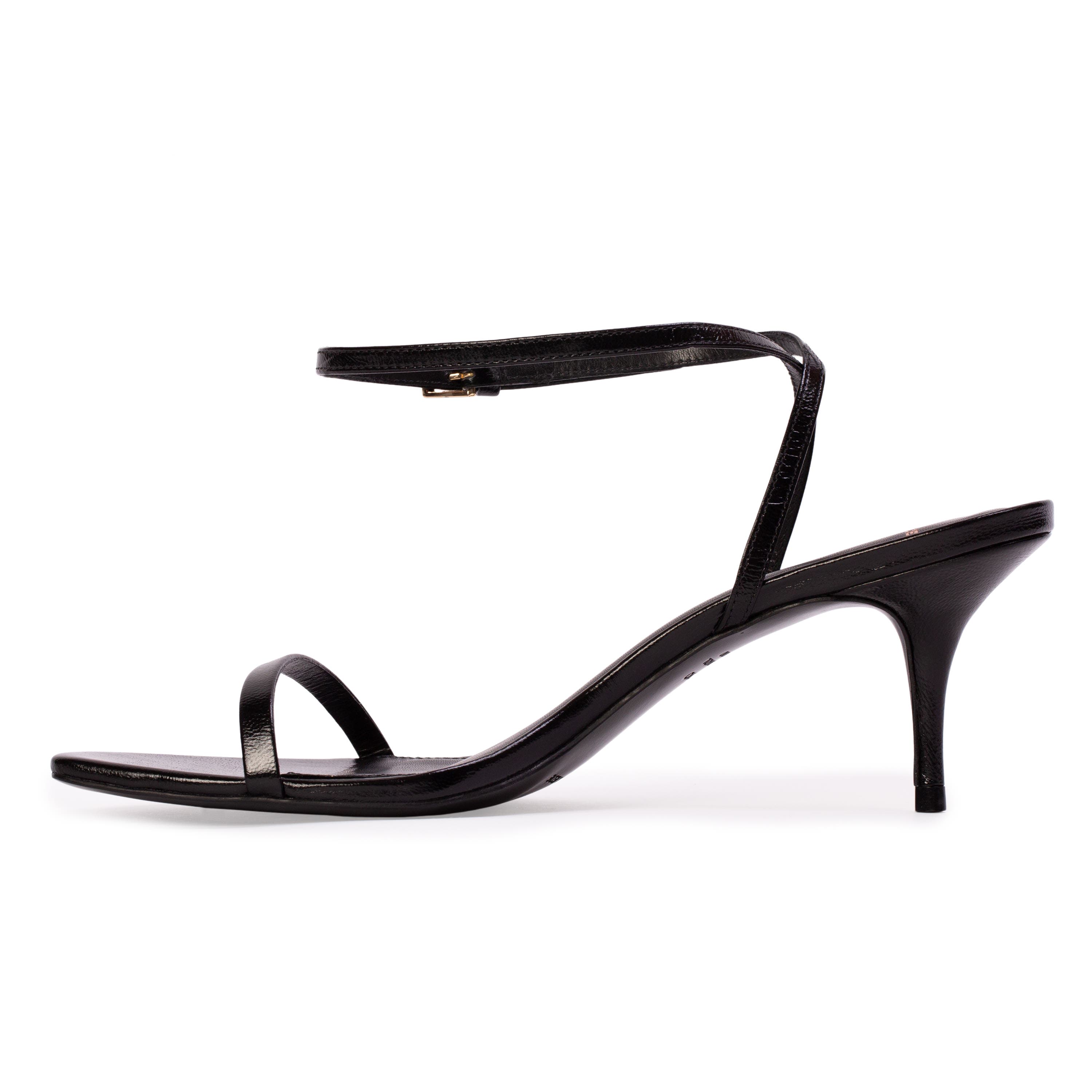 BLACK SUEDE STUDIO Slone65 Sandal, Alternate, color, Black Leather