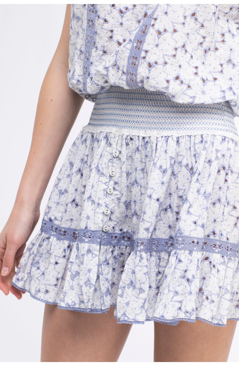 Sunday St. Tropez Malibu Cover-Up Embroidered Mini Dress, Alternate, color, Lavender