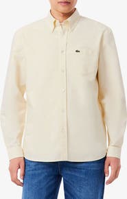 Lacoste Regular Fit Oxford Button-Down Shirt