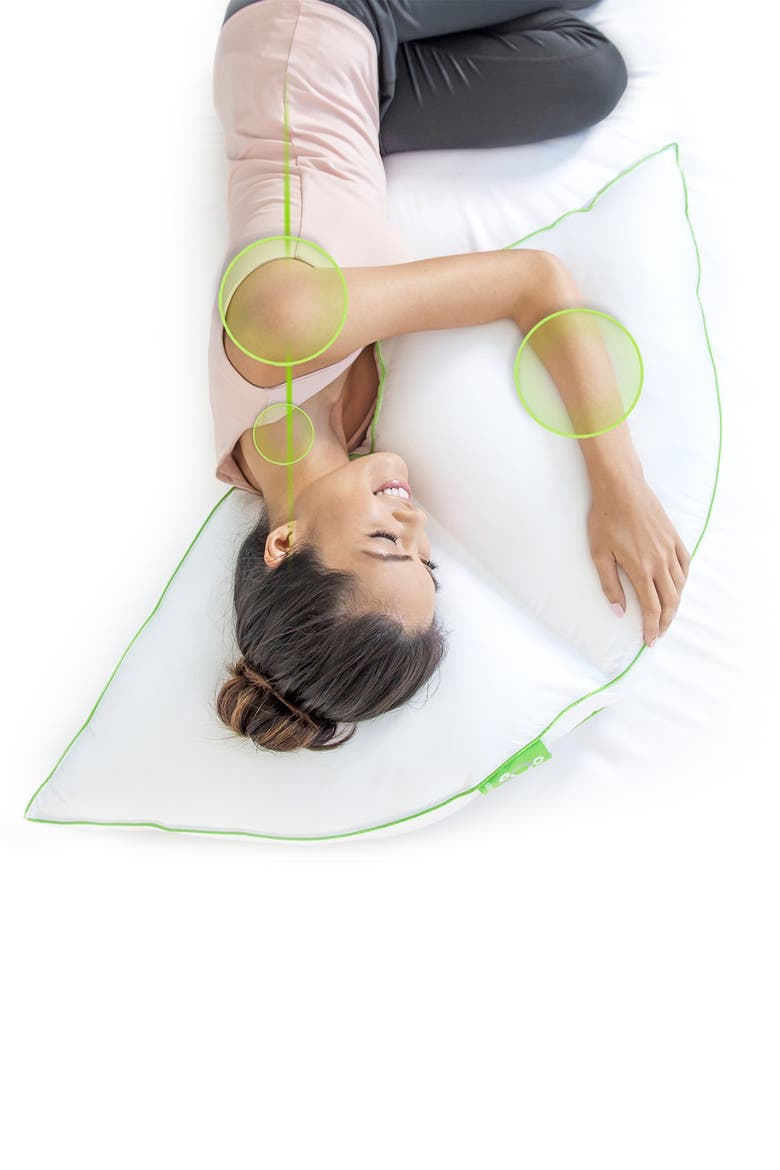 Sleep Yoga Side Sleeper Pillow, Alternate, color, WHITE