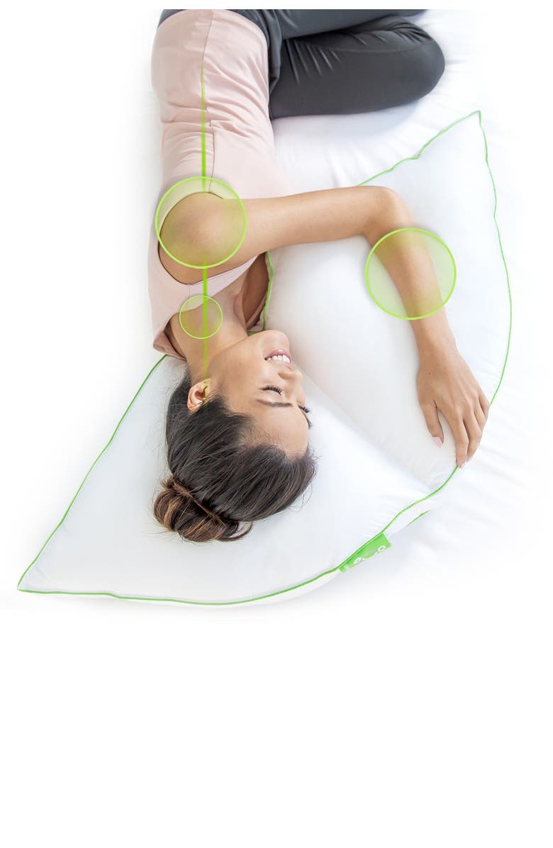 RIO HOME Sleep Yoga Side Sleeper Pillow, Alternate, color, White