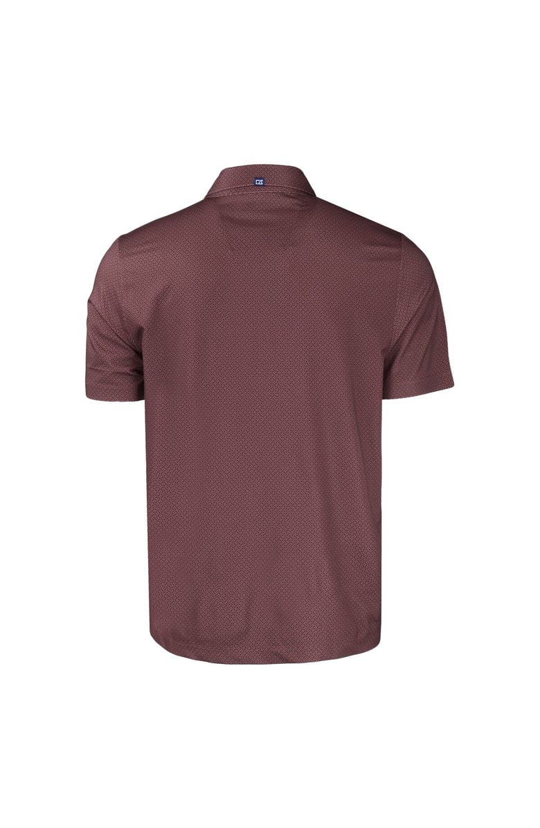 Cutter & Buck Men's Cutter & Buck Maroon Boston College Eagles Pike Eco Tonal Geo Print Stretch Recycled Polo, Alternate, color,
