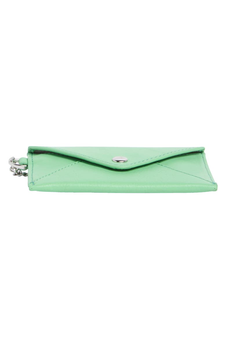 Ashley Leather Pouch, Alternate, color, ALOE GREEN