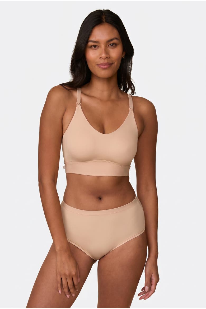 Bliss Nursing Bralette, Alternate, color, Beige