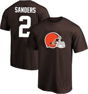 FANATICS Men's Fanatics Shedeur Sanders Brown Cleveland Browns Big & Tall Name & Number T-Shirt