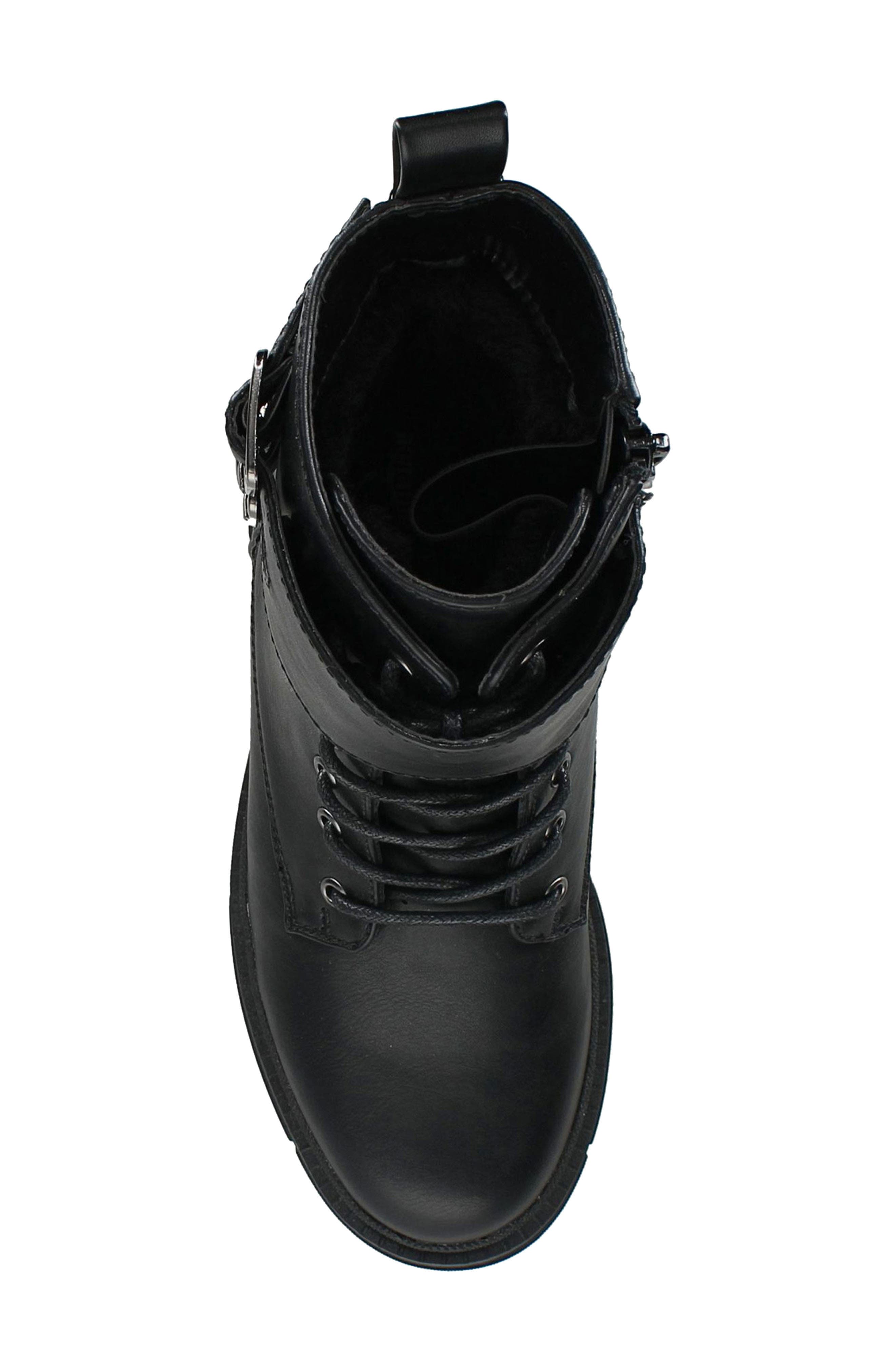 AQUATHERM BY SANTANA CANADA Jaycee Leather Lug Sole Boot, Alternate, color, Black