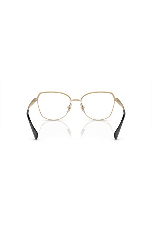 Ralph 55mm Irregular Optical Glasses In Gold