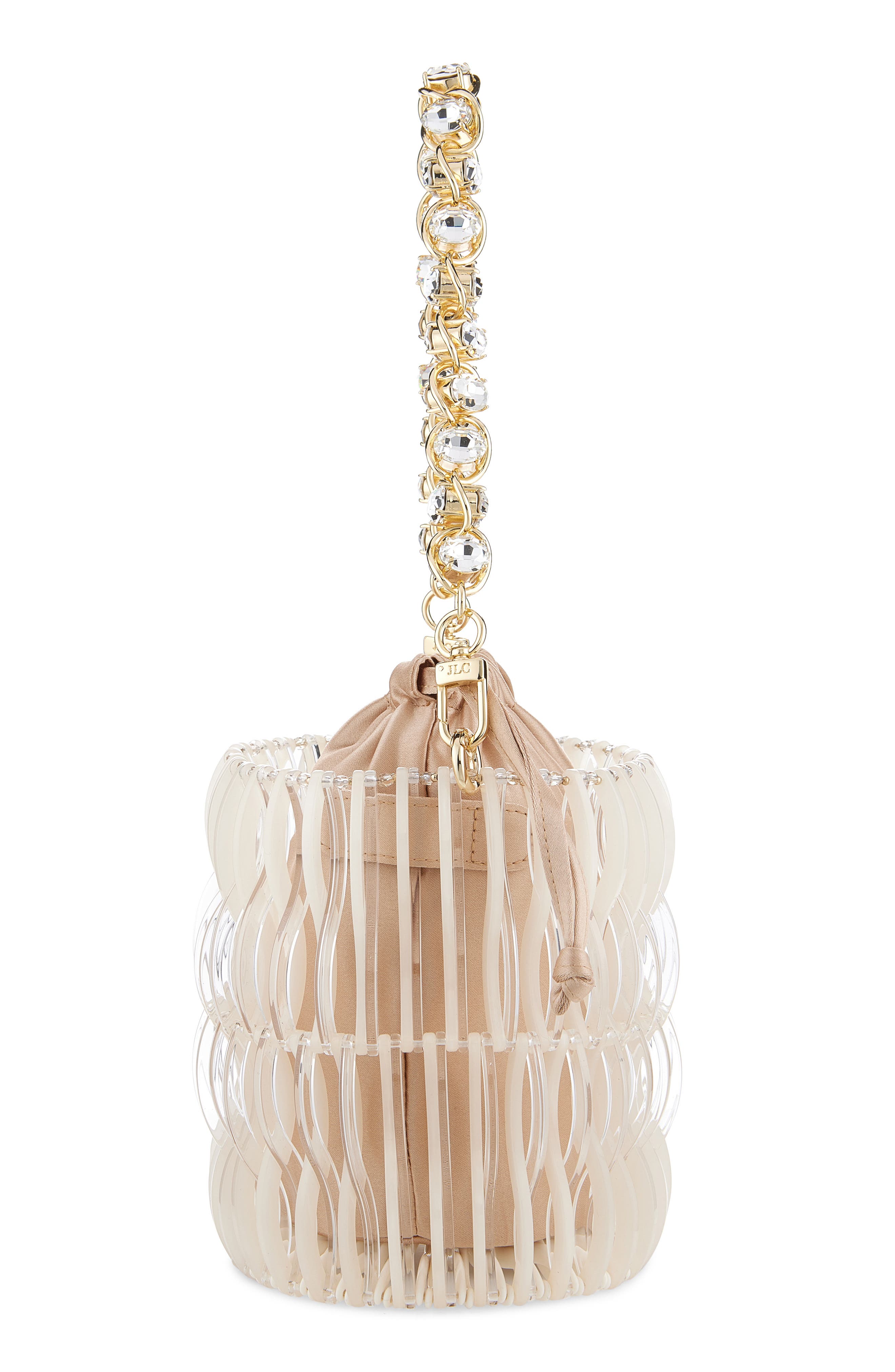 JUDITH LEIBER COUTURE Harper Clear Resin Handbag, Alternate, color, Clear/ Gold