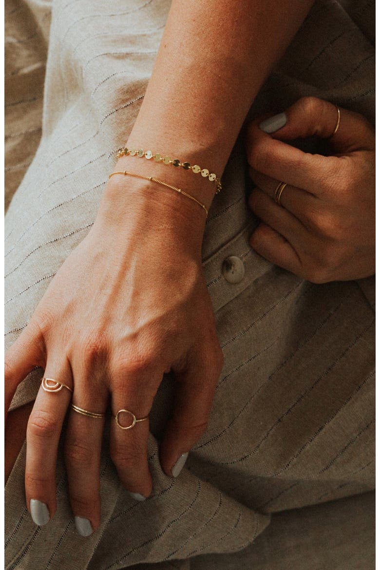 Satellite Bracelet, Alternate, color, Gold Filled