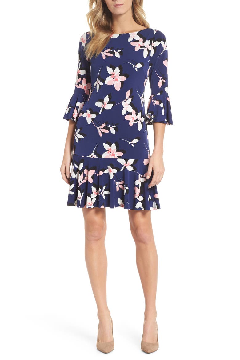 Floral Bell Sleeve Dress video