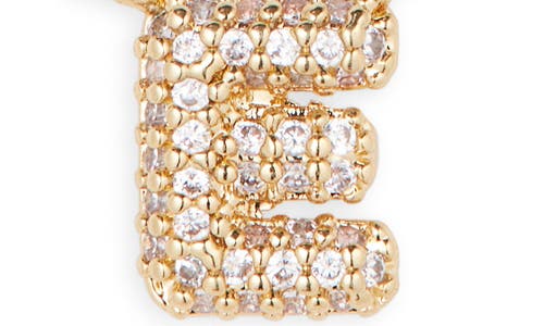 Bp. Pavé Crystal Initial Necklace In Gold