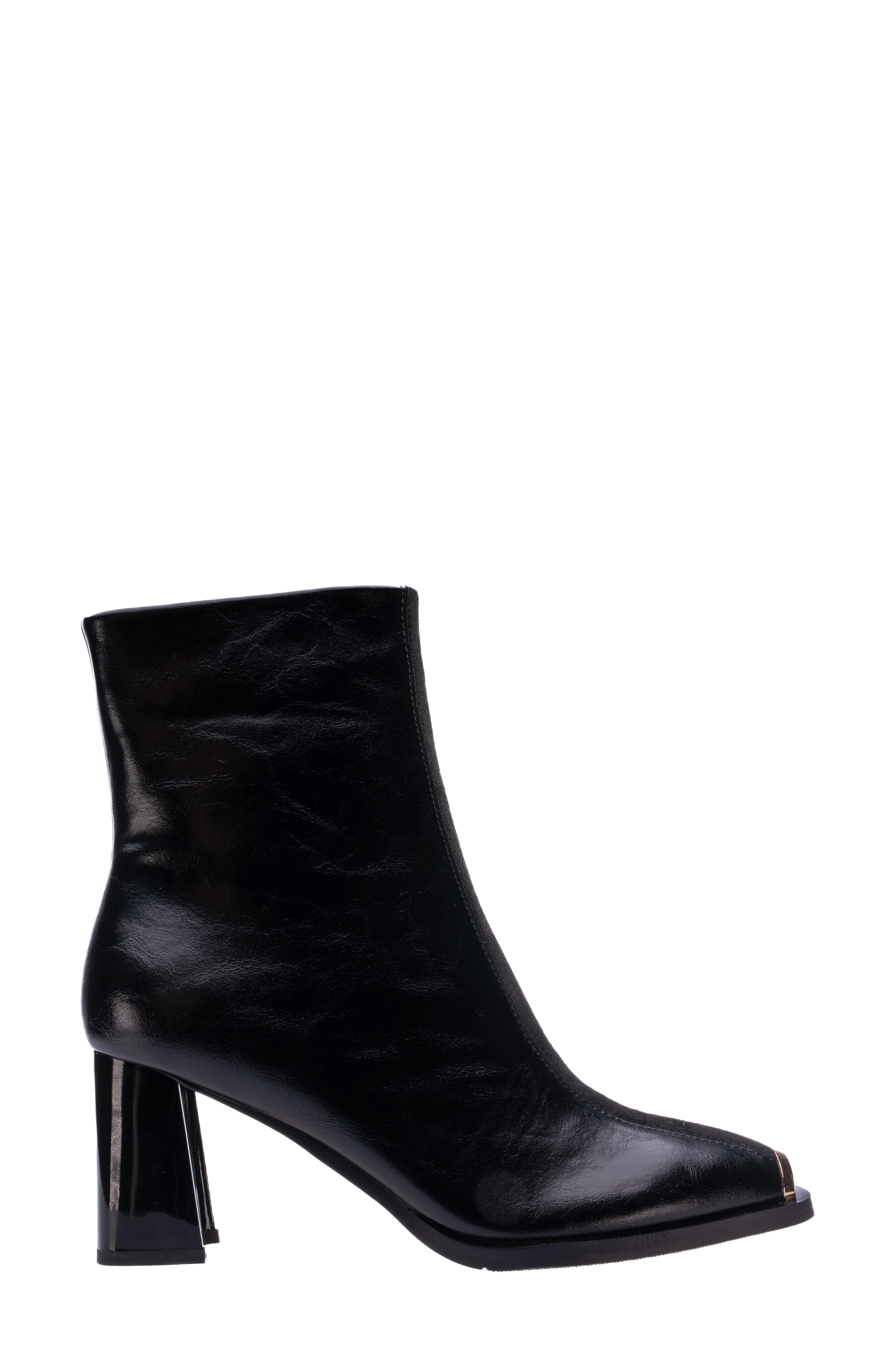 NINETY UNION Tempo Tipped Block Heel Bootie, Alternate, color, Black