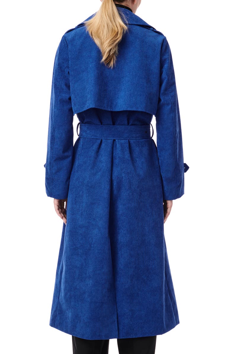 Bernardo Corduroy Trench Coat, Alternate, color, 