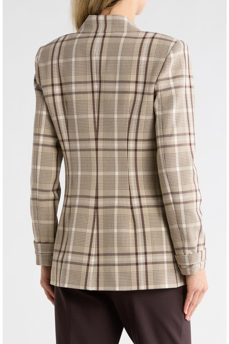 Lillie Plaid Notch Lapel Blazer, Alternate, color, SAND PLAID