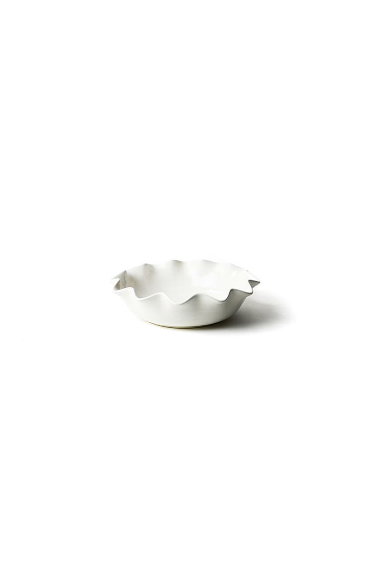Signature White Ruffle Entree Bowl, Main, color, White