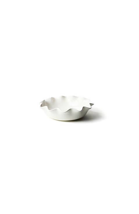 Signature White Ruffle Entree Bowl