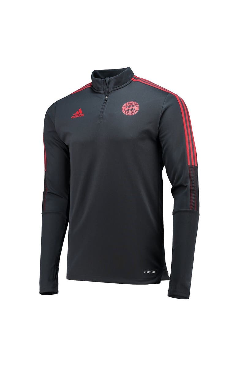 adidas Men's adidas Gray Bayern Munich AEROREADY 2021/22 Coaches Quarter-Zip Training Top, Alternate, color, 