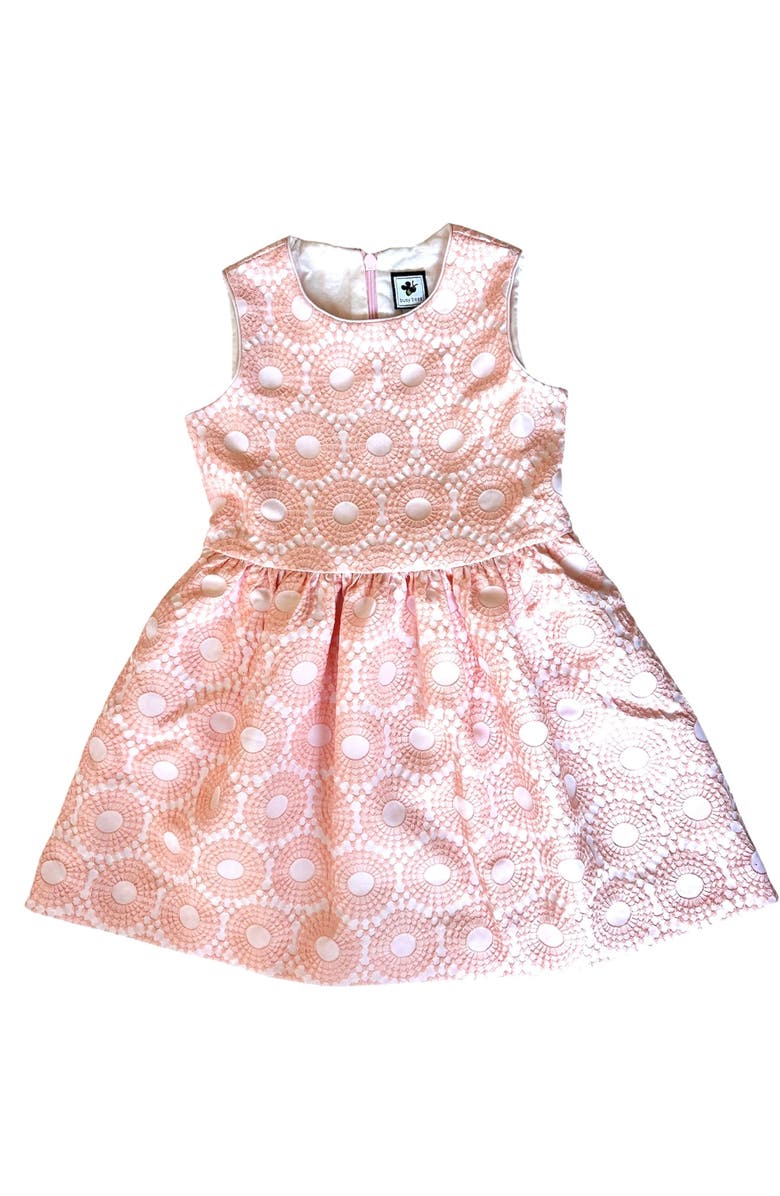 Busy Bees Sally Soiree Dress Rose Brocade, Main, color, 