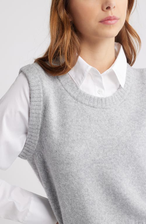 OPEN EDIT OPEN EDIT LAYERED LOOK SWEATER VEST 
