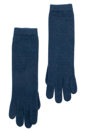 Portolano 13" Cashmere Gloves In Blue