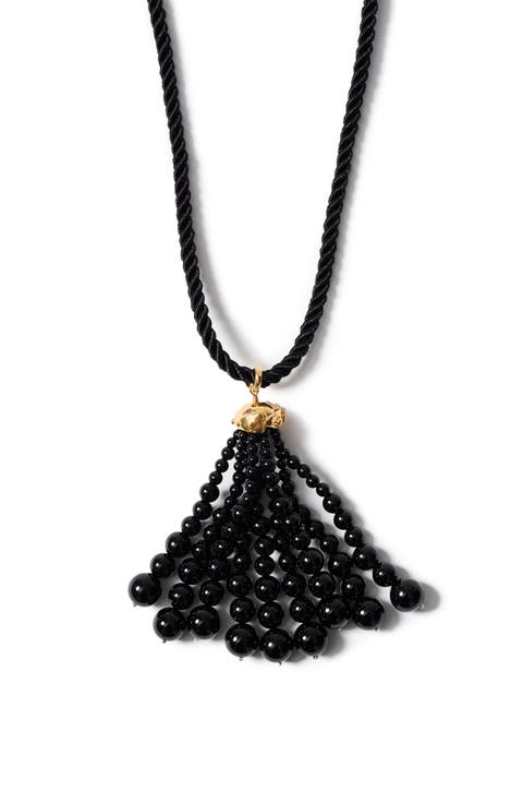 Octopus Onyx Tassel Necklace