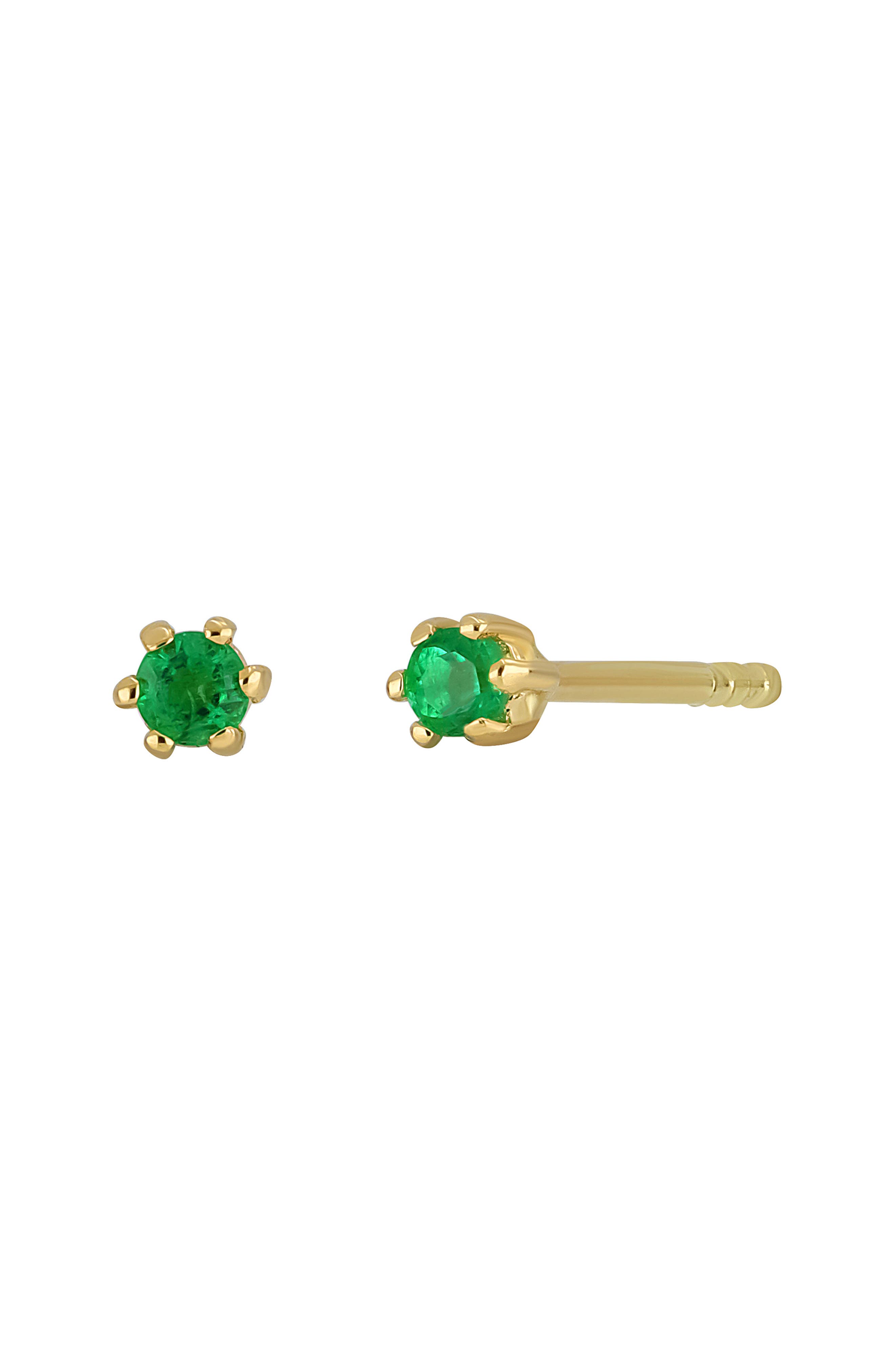 18K Yellow Gold Solitaire Stud Earrings (Nordstrom Exclusive)