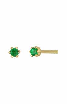 18K Yellow Gold Solitaire Stud Earrings (Nordstrom Exclusive)