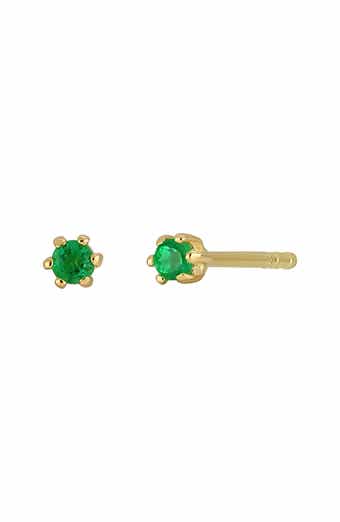 18K Yellow Gold Solitaire Stud Earrings (Nordstrom Exclusive)