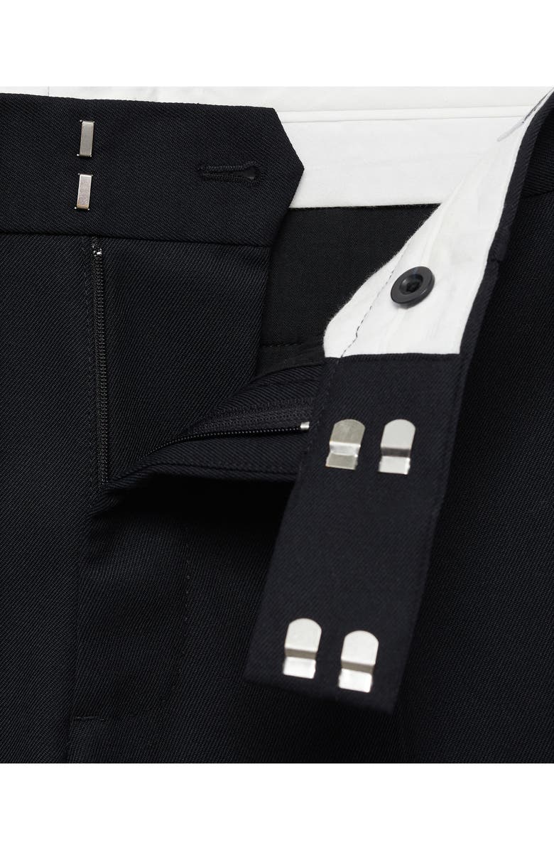 MANGO Regular Fit Wool Blend Pants, Alternate, color, 