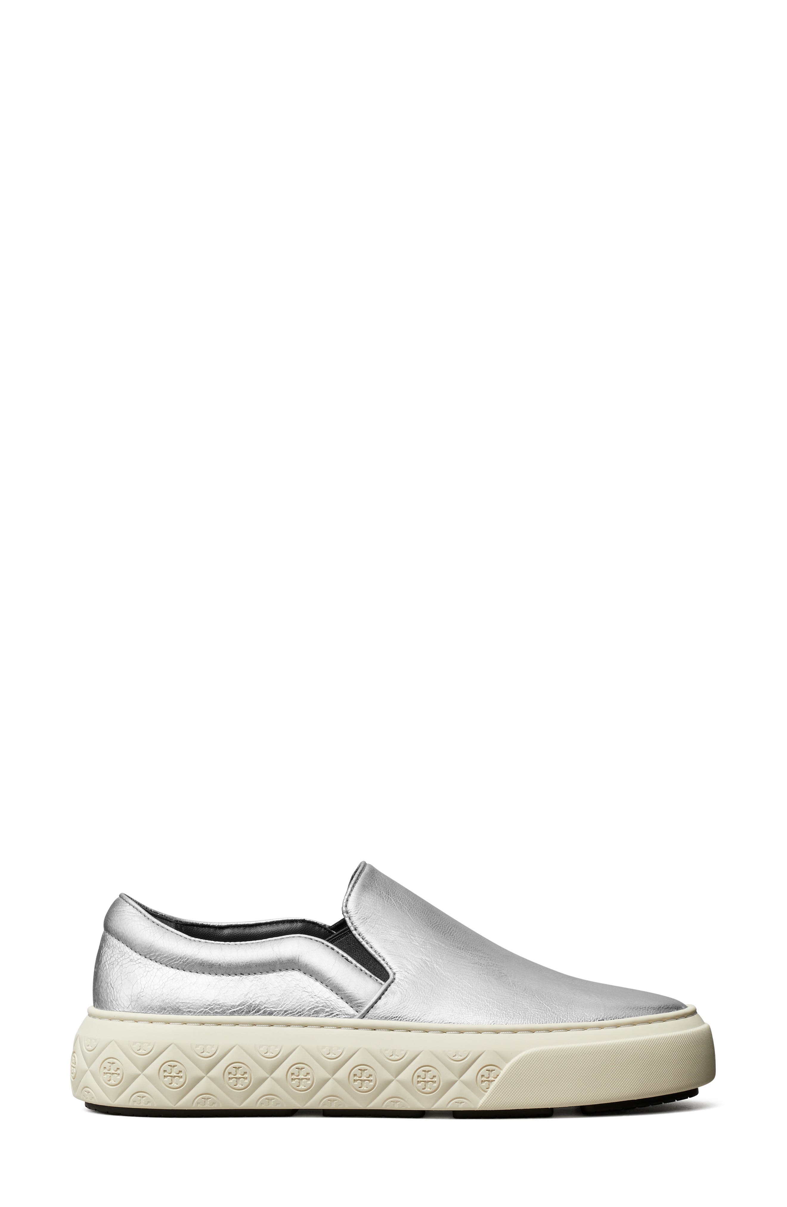 Tory Burch Ladybug Slip-On Platform Sneaker, Alternate, color, Silver