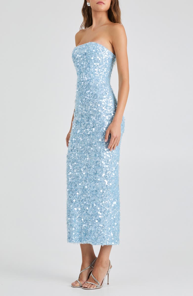 HELSI Leslie Sequin Column Gown, Alternate, color, Icy Blue