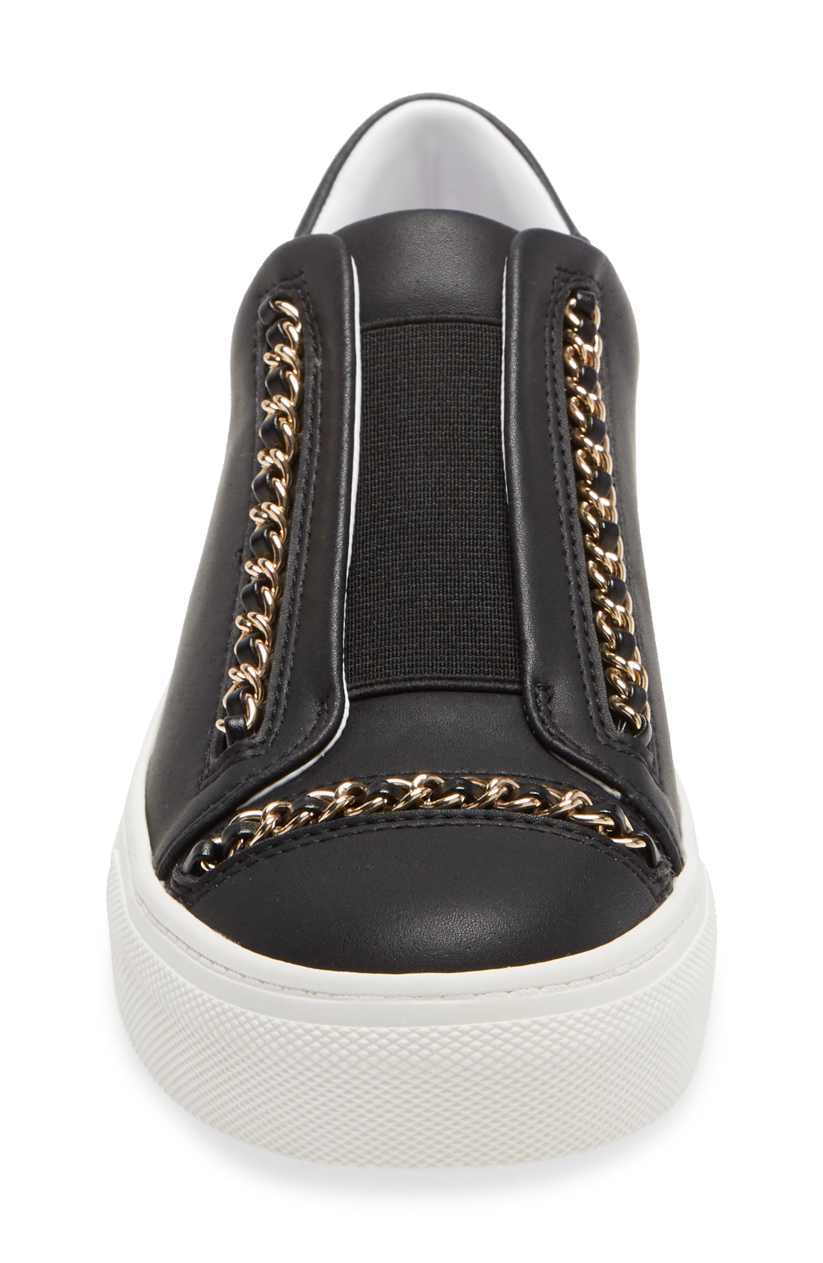 KARL LAGERFELD PARIS Crissie Chain Detail Slip-On Sneaker, Alternate, color, 