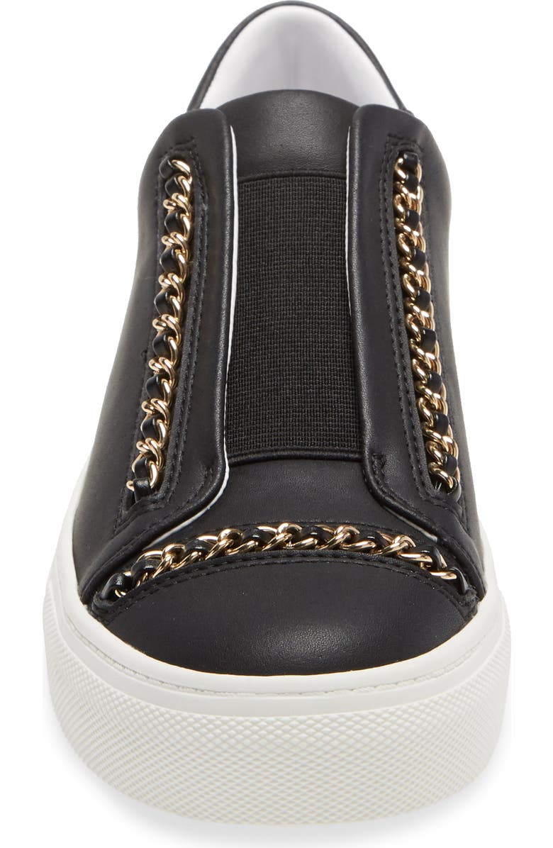 KARL LAGERFELD PARIS Crissie Chain Detail Slip-On Sneaker, Alternate, color,