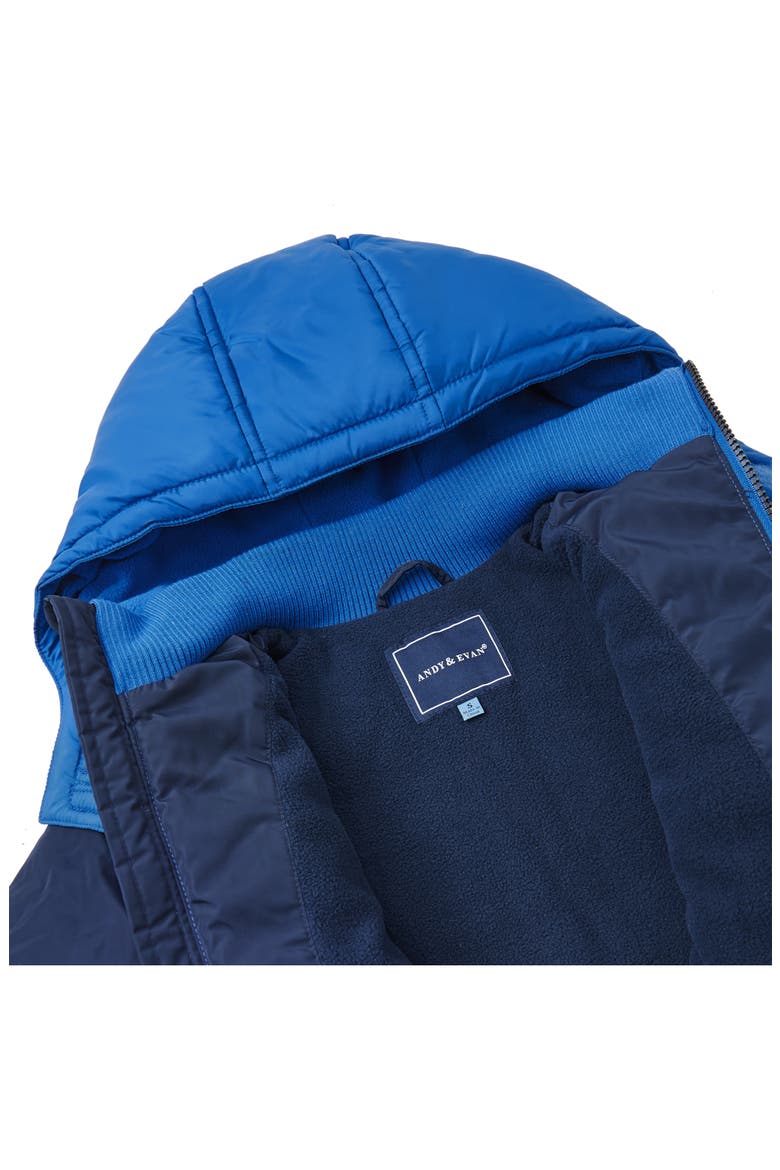 Kids' Puffer Jacket, Alternate, color, BLUE CAMO