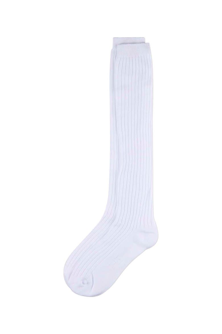 3 Pack Classic Ribbed Knee Socks, Alternate, color, White