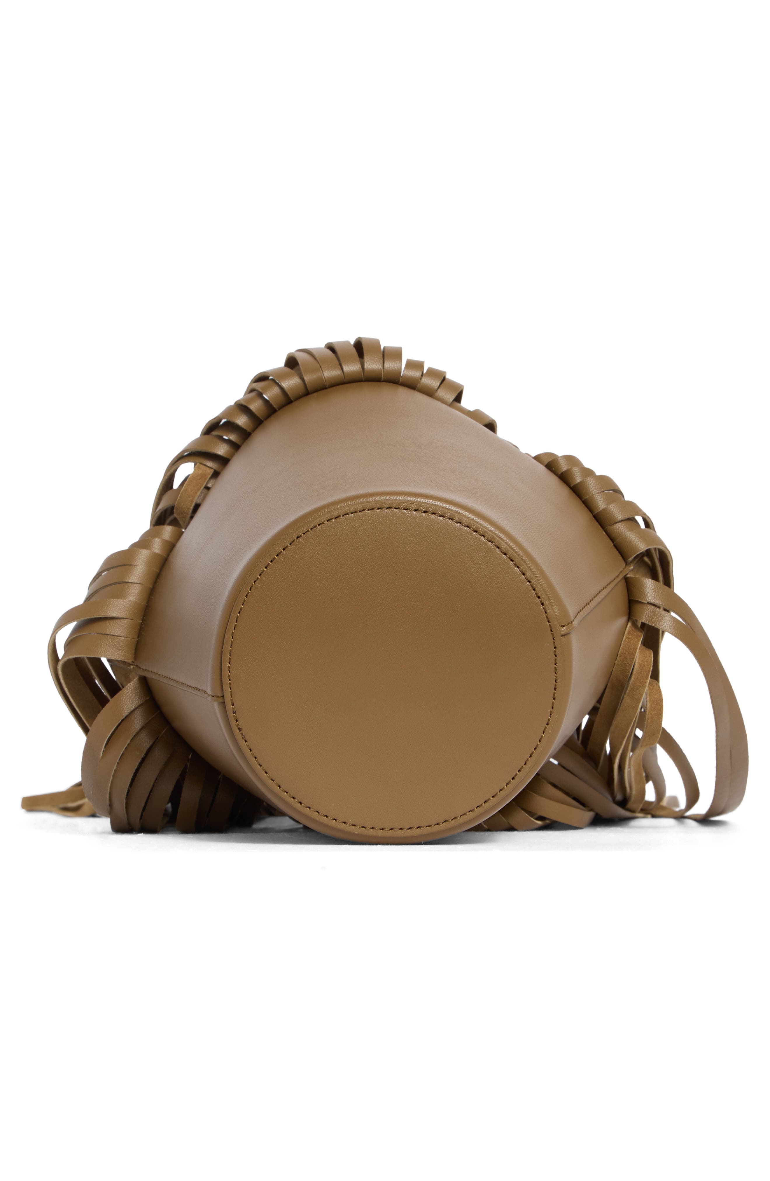 Nano Lotus Fringe Suede Tote, Alternate, color, MUD