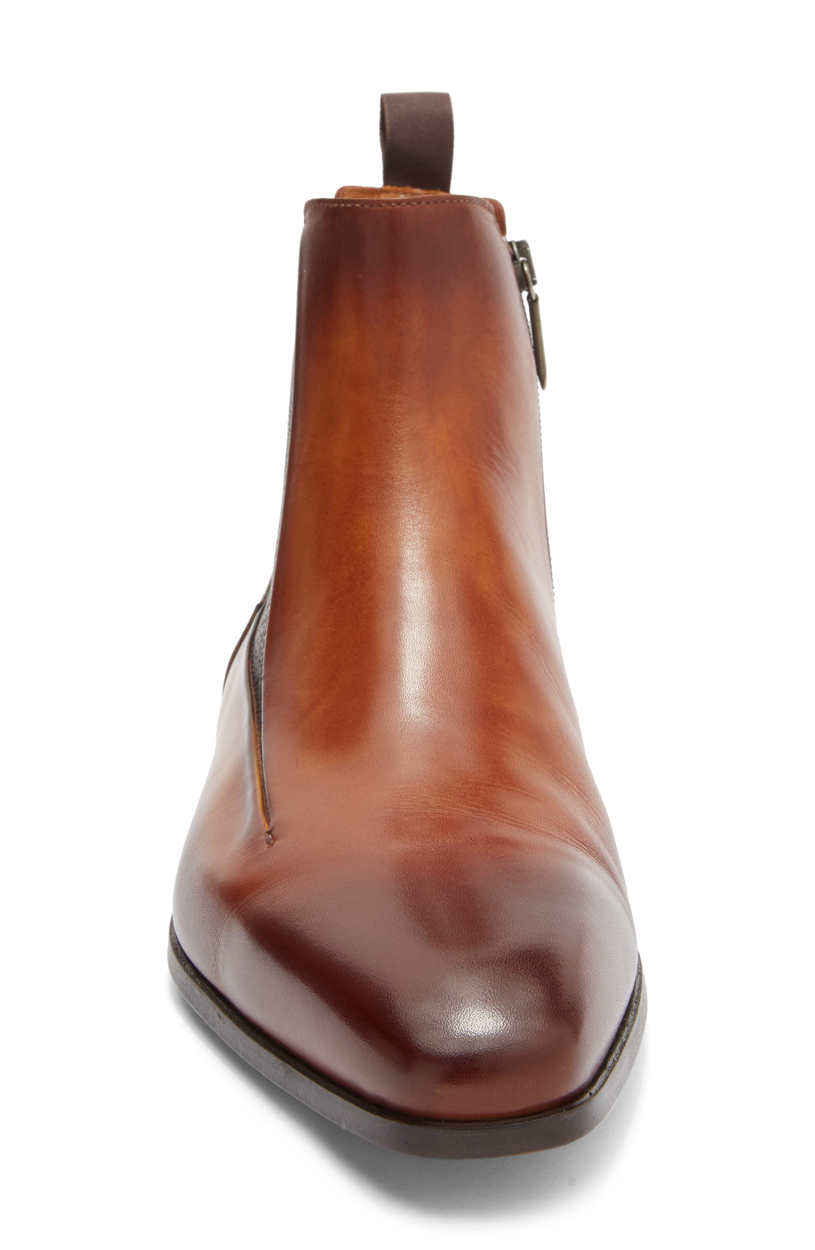 Magnanni Navaro Square Toe Boot, Alternate, color, Cuero