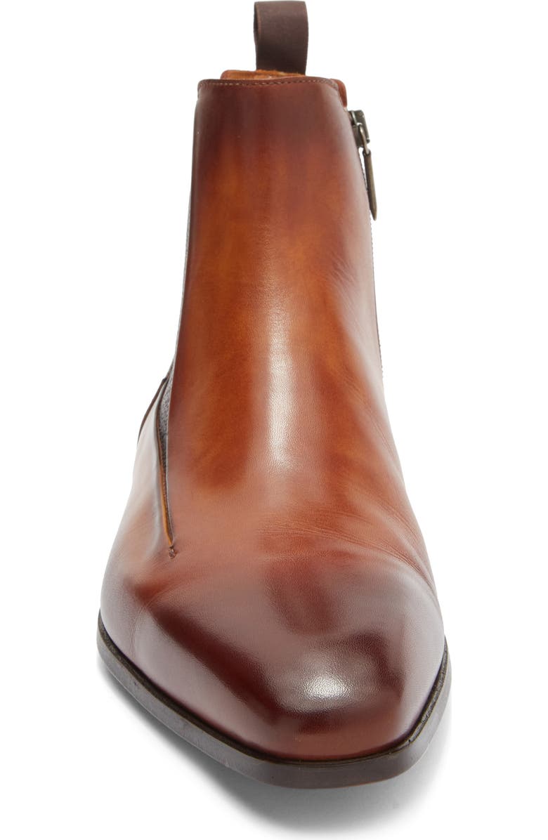 Magnanni Navaro Square Toe Boot, Alternate, color, Cuero