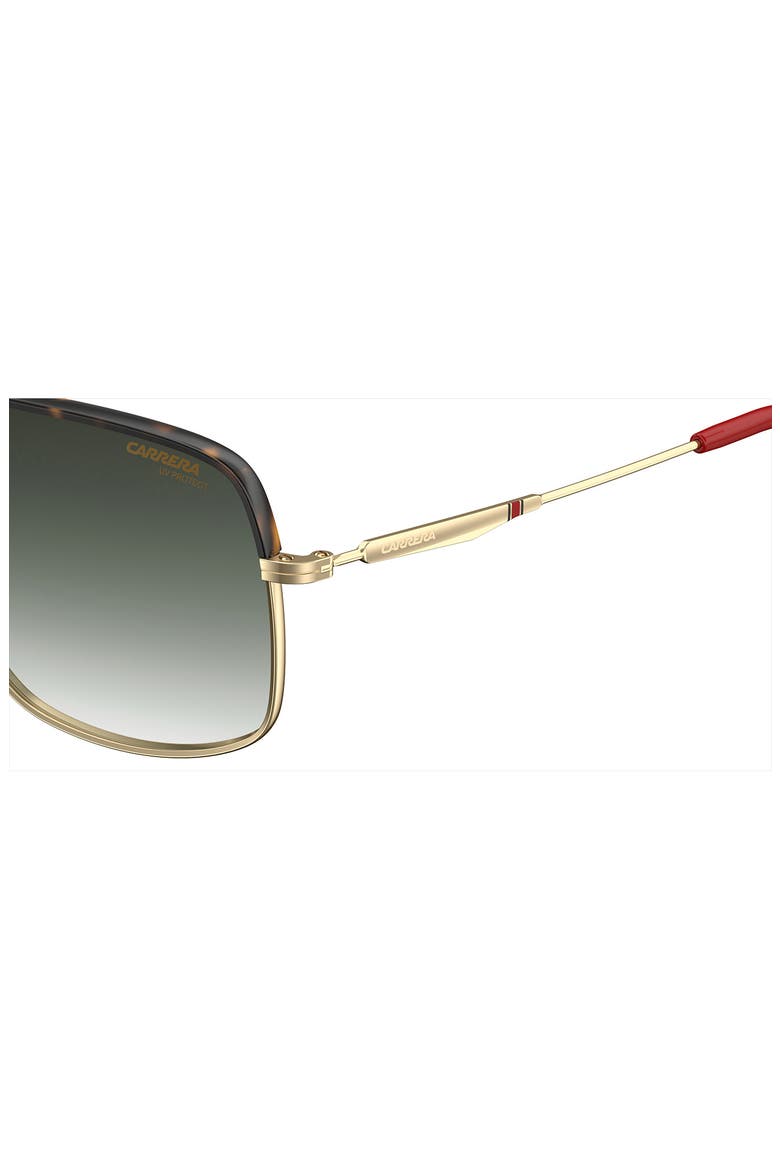 60mm Oversize Navigator Sunglasses, Alternate, color, GOLD BLACK