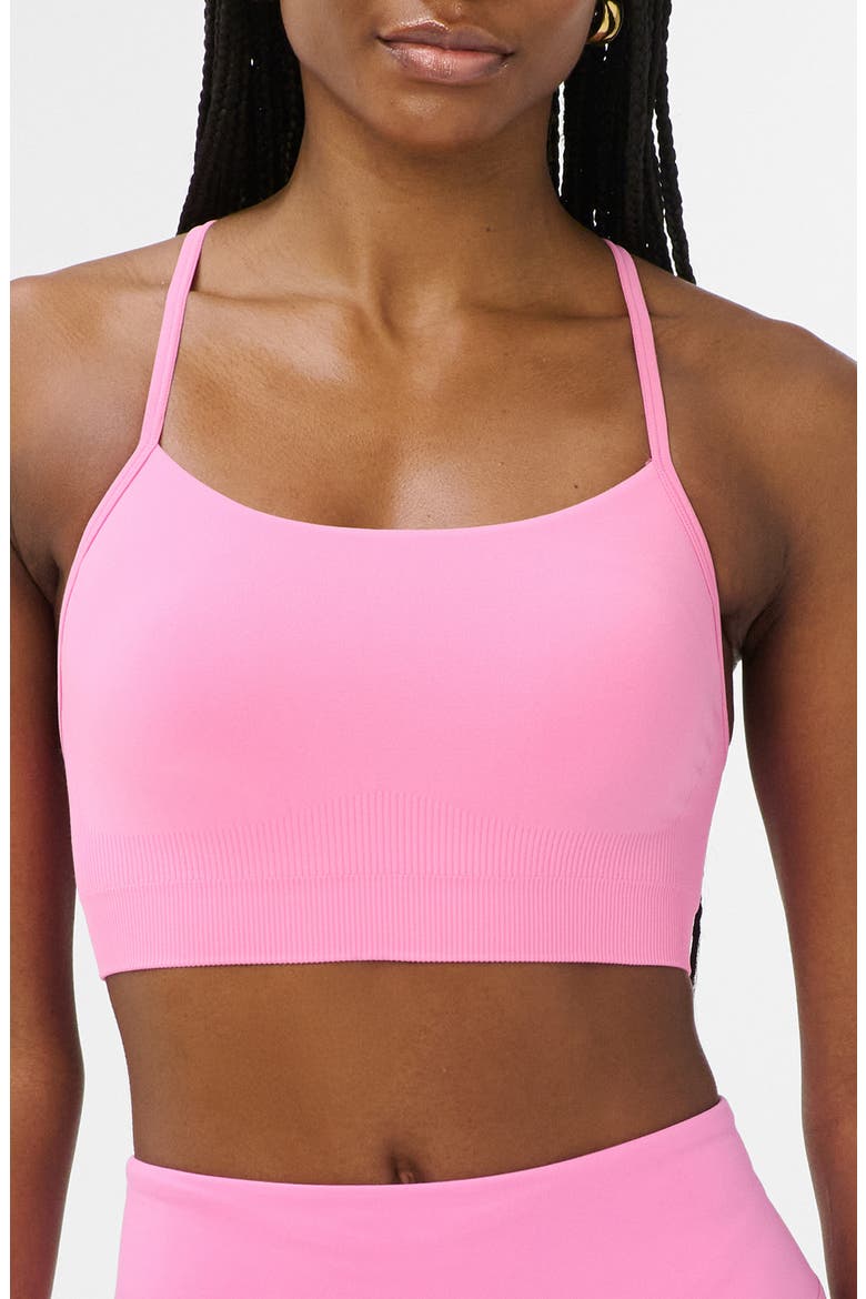 Spirit Restored Racerback Sports Bra, Main, color, GUAVA PINK