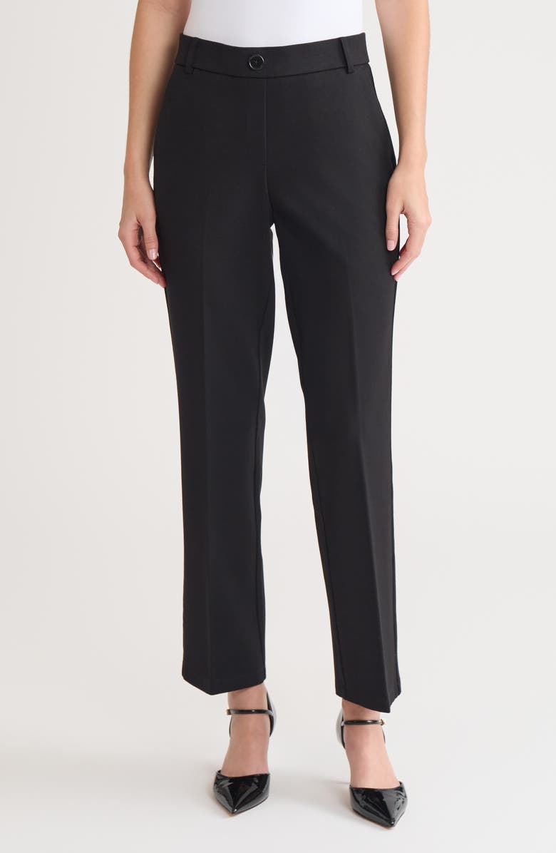 KASPER Pull-On Flare Pants, Main, color, Black